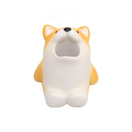 Cartoon Animal Toothbrush Holder Stand - Adorable Bathroom Organizer with Animal-Shaped Base, Cute Toothbrush Storage for Kids & Family, Drip-Free Countertop/Sink Organizer for Bathroom Decor (White)