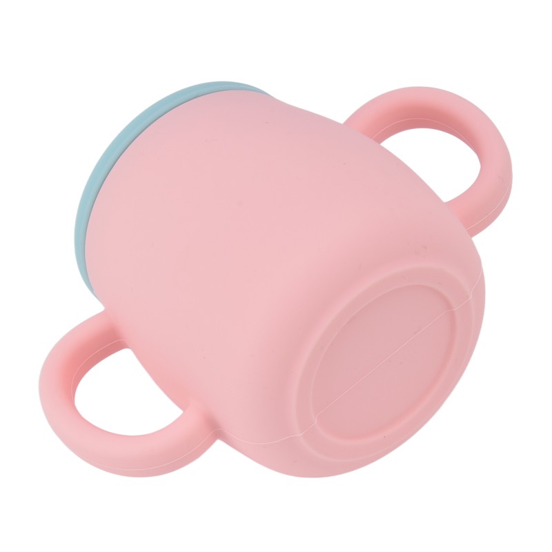 Silicone Toddler Cup Drop Proof Portable Baby Training Cup with