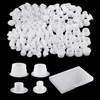 120 White Plastic Hole Plugs, 1 Storage Box, Screw Hole