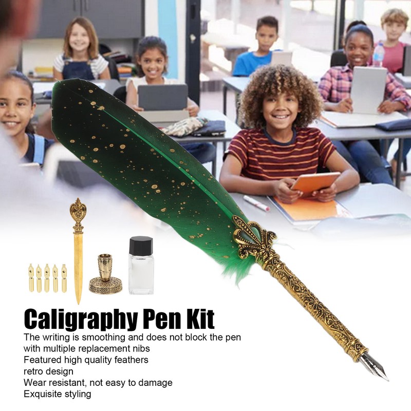 Quill Pen Set Retro Elegant Exquisite Smoothing Writing Multiple Replacement