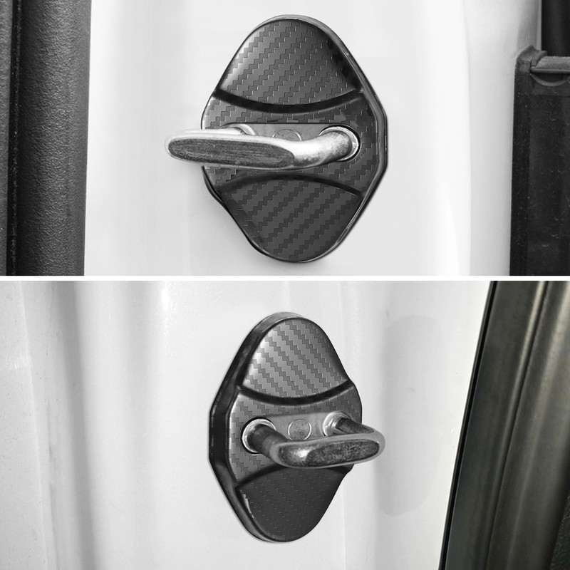 TOMALL 4 Pcs Car Door Lock Latches Covers Compatible with
