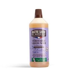 MAITRE SAVON DE MARSEILLE Liquid Black Soap With Flaxseed Oil - Lavender 1l (33.8 fl oz)