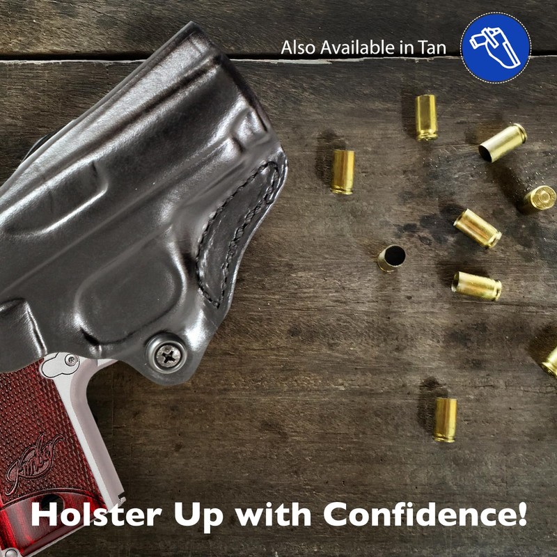 DeSantis Mini Scabbard Gun Holster with Secure Grip, Fits Kimber