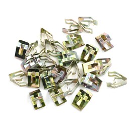 A ABSOPRO Pack of 25 Car Retaining Clips Replacement Metal Bronze Tone