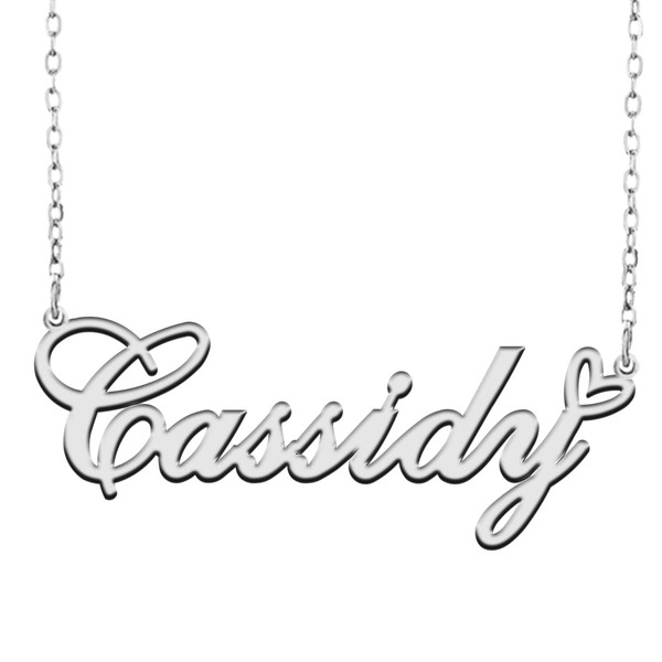 A168A Cassidy Custom Name Necklace Customized Personalized Plated Name Necklace