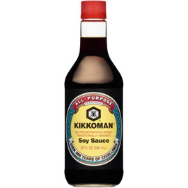 Kikkoman Naturally Brewed Soy Sauce (413934) 20 oz (Pack of 12)