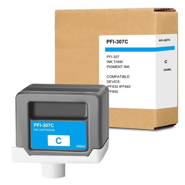 PFI-307 Ink Tank Replacement for Canon PFI307 PFI-307C Cyan Ink