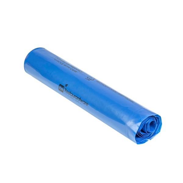 Restaurantware Blue Biohazard Trash Bags 50 Count 40-45 Gal 40"