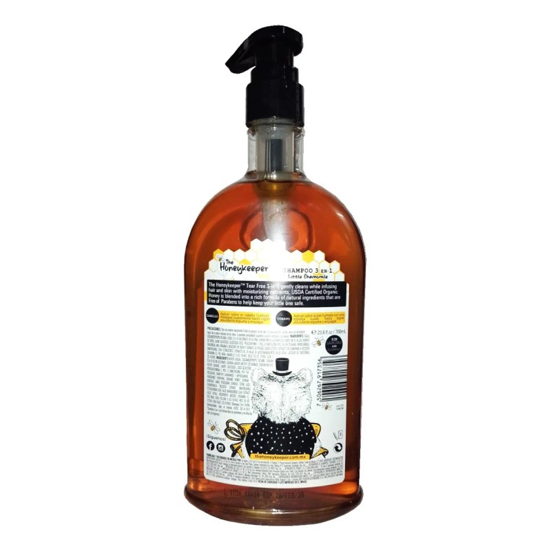 Kit The Honeykeeper Shampoo 3 En 1 Y Crema 700ml