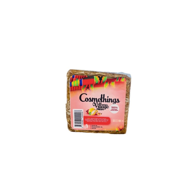 Cosmethings Original Village Fresh Black Soap 1 Pound 3,Oz