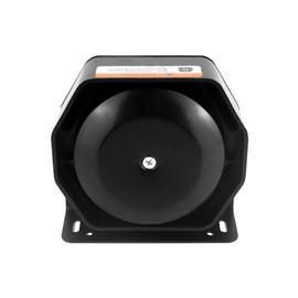 QWORK 200W Siren Horn Speaker, Ultra Slim Octagon Compact Flat Speaker,130 dB Car Police Siren, for Police Car, Ambulance, Fire, Engineer Vehicles, 1 Pack