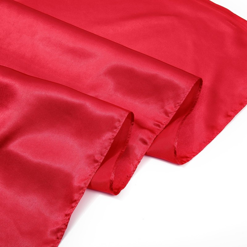 AWAYTR 35" Large Square Satin Head Scarf - Silk Hair