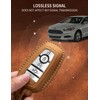 YONUFI for Ford Key Fob Cover Leather Key Case Holder