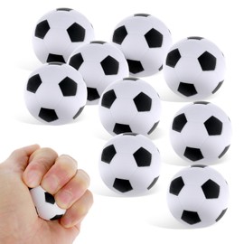 Pack of 9 Mini Stress Balls Football, 4 cm Stress Ball, Decompression Sports Balls, Foam Balls, Small Anti-Stress Ball, Sponge Ball for Children and Adults, Football Party Bag Boys