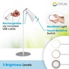 OttLite Switch 3-in-1 Rechargeable Task Lamp, Clearsun, White, Retail