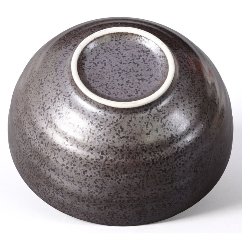 Matcha Bowl / Matcha Tea Bowl 250 ml Anthracite/Blue, Flower