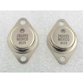 Motorola Pair of Matched Hfe 2N3055 Power Audio Transistors, 15A, 60V