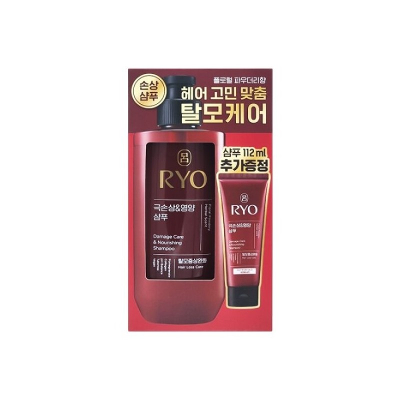 Ryeo Hambit Extreme Damage and Nourishing Shampoo 480ml+112ml Set of