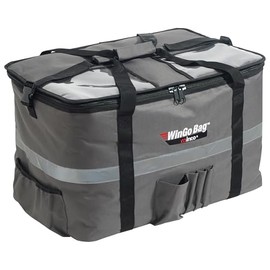 Winco Insulated Food Delivery/Catering Bag, Large, Gray