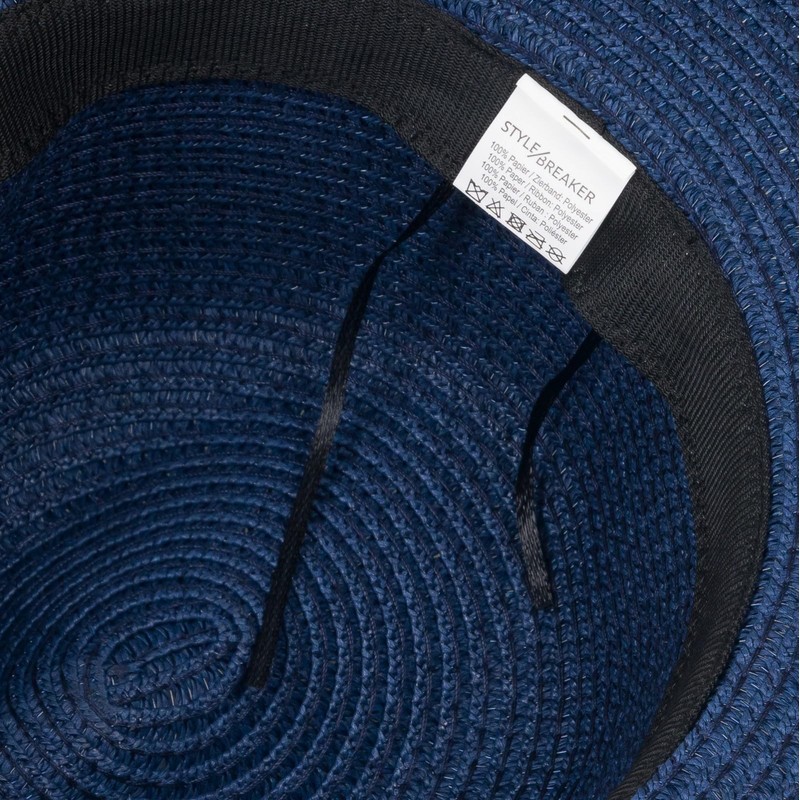 styleBREAKER 04025046 Women's Panama Sun Hat Plain with Fabric Hat