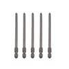 5-Piece Magnetic Long Hexagonal Cross Head Screwdriver Drill Set Compatible