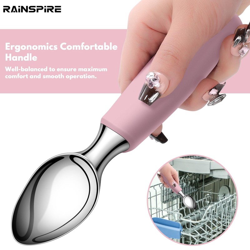 Urbanstrive Ice Cream Scoop Stainless Steel, Ice Cream Scooper Professional