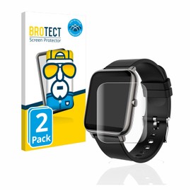 BROTECT Pack of 2 Full Cover Screen Protectors for Popglory P22 Full Screen Protector [3D Curved, Anti-Fingerprint, Crystal Clear]