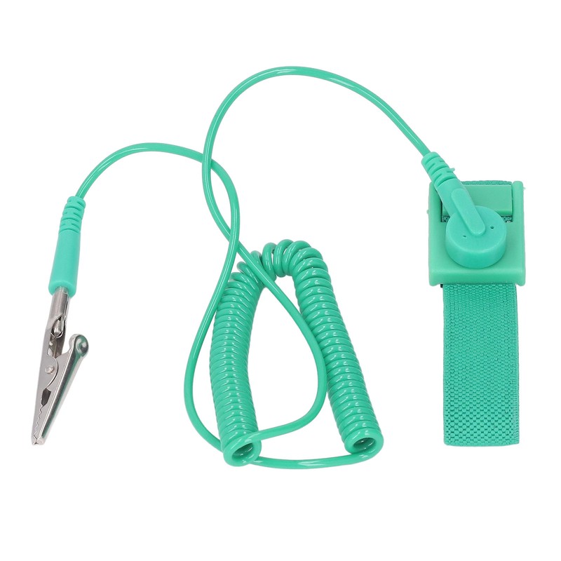 10Pcs Anti Static Wrist Strap PU Adjustable 1MΩ Resistor Long