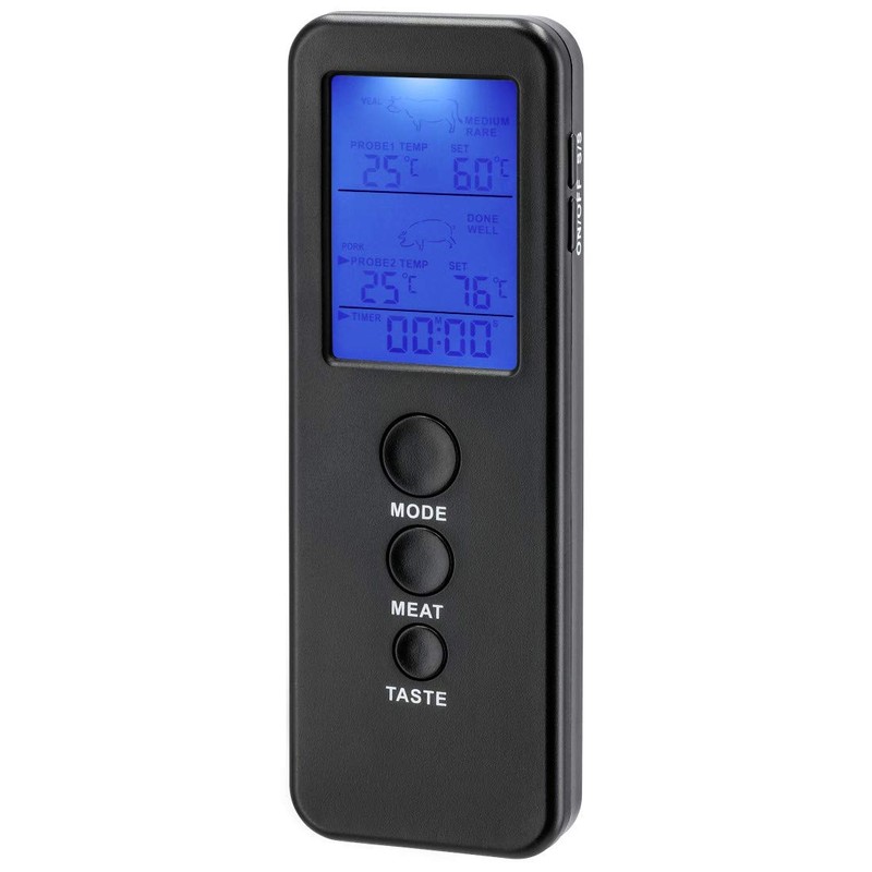 Xavax Digital Roasting Thermometer with Timer (Wireless Roasting Thermometer, 18/8