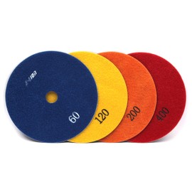 6 Inch Electroplated Diamond Polishing Pads for Glass Granite Marble Hard Material-Pack of 4