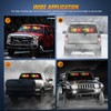 Nilight 40LED Amber Red Emergency Strobe Traffic Advisor Light Bar