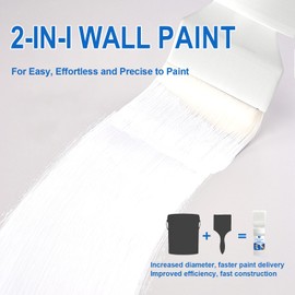White Paint for Wall, 2-in-1 brush and paint, Easy to Apply Small Drywall Repair Kit, Fast-Drying Water-Based Suitable for Small Areas