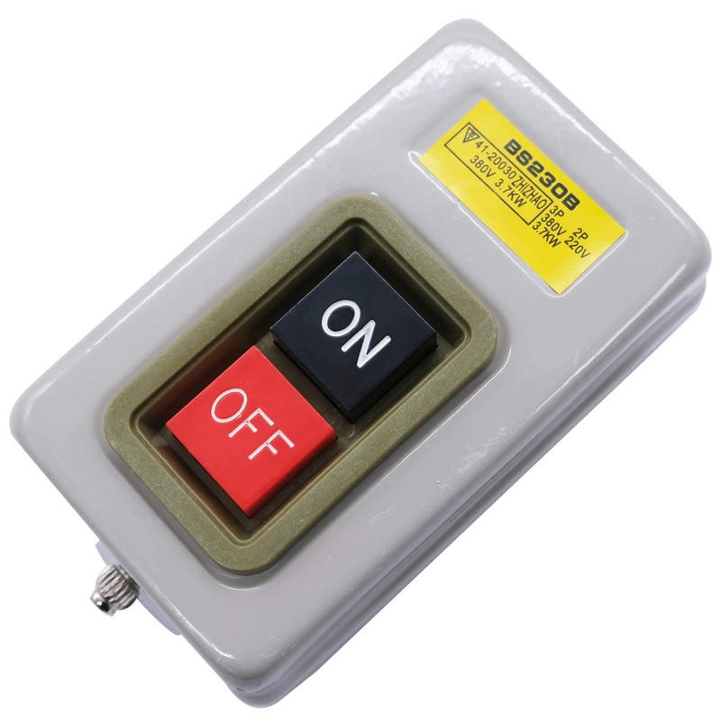 mxuteuk AC 220V/380V Push Button Switch On/Off Start Stop Switch
