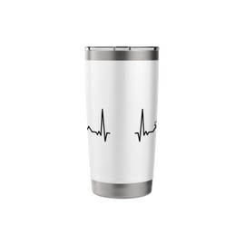 Badminton Shuttlecock court game sport Heartbeat BADMINTON Stainless Steel Insulated Tumbler