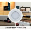 DOJA Barcelona Inlet Handle, White, Round, Diameter 40.5 x 10