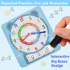 Teaching Clocks for Kids, Large Magnetic Writable Dry Erase Learning