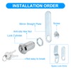 PATIKIL 1-3/8 Inch Cabinet Locks with Keys, 15 Pack Zinc