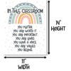 HoneyKICK Boho Rainbow Classroom Decor - 11 x 14 -