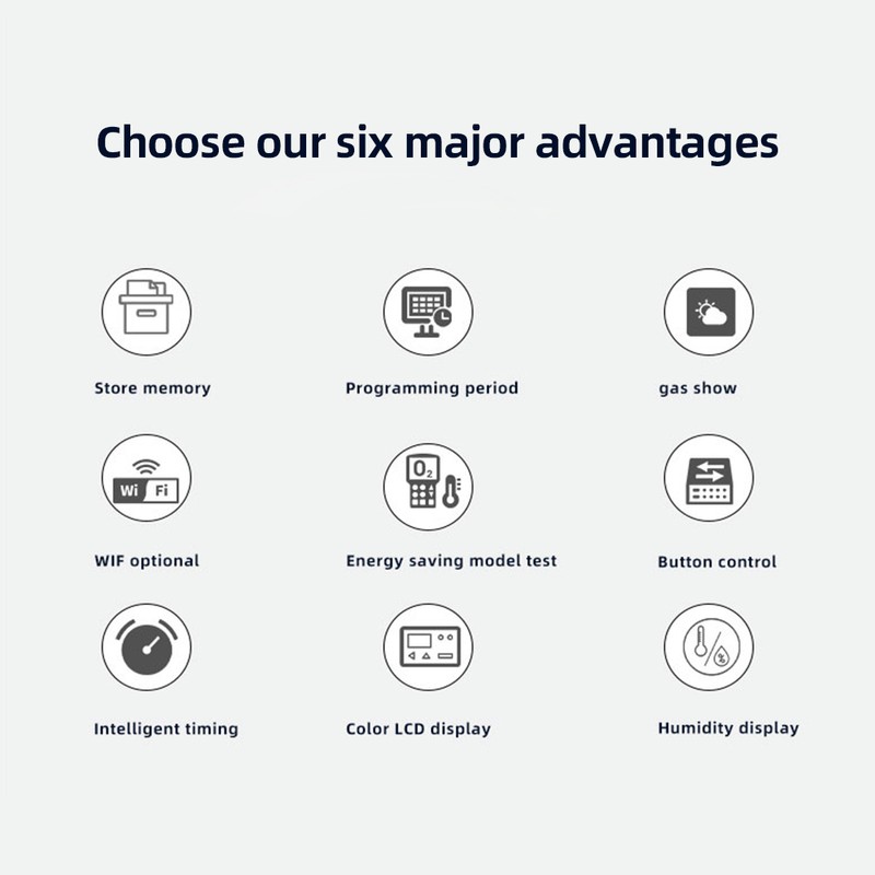 Smart Thermostat for Home 16A Electric Heating Weekly Programmable Temperature