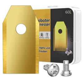 Fengzio Robotic Lawnmower Blade, Replacement Blade Blades for Robotic Lawnmower with Screws - Endurance Lawnmower Blade Universal Replacement Blades Compatible with Husqvarna Automower/Gardena/Yard