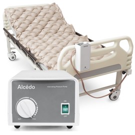 Alcedo Alternating Air Pressure Mattress Pad for Bed Sore and Ulcer Prevention, Hospital & Home Use Medical Mattress Topper for Bedridden Patient, Adjustable Ultra Quiet Pump and Waterproof Cushion