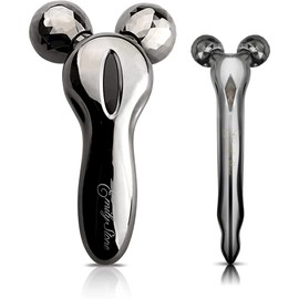 Emily Stone Men's Small Face Beauty Roller, M for Men Mini Set, Microcurrent, Facial Beauty Device, for Face and Body, Gray