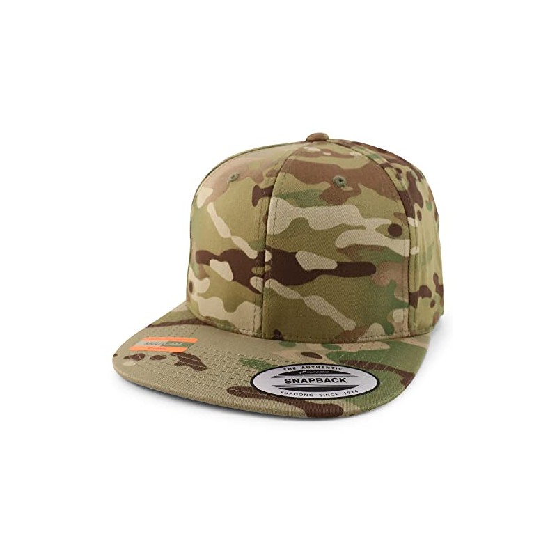 Trendy Apparel Shop Flexfit Brand Premium Classic Flatbill Snapback Gorra,