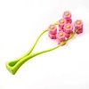 12구 꽃 얼굴 롤러 (색상랜덤) 볼 턱 마사지-WE35E6C 12-Piece Flower Face Roller (Random Color) Ball Jaw Massage - WE35E6C