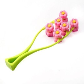12구 꽃 얼굴 롤러 (색상랜덤) 볼 턱 마사지-WE35E6C 12-Piece Flower Face Roller (Random Color) Ball Jaw Massage - WE35E6C