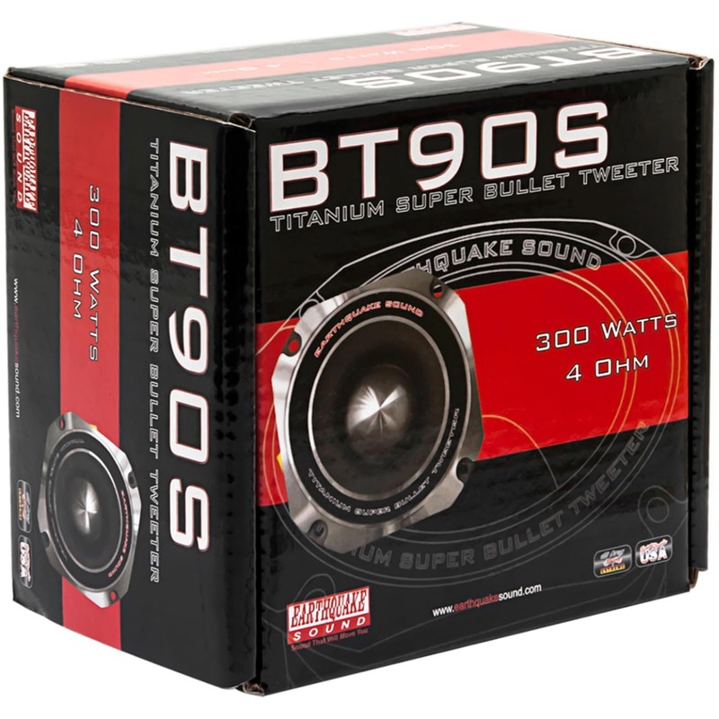 Earthquake Sound PR-BT90S Car/Pro Audio 4-inch Titanium Super Bullet Tweeter,