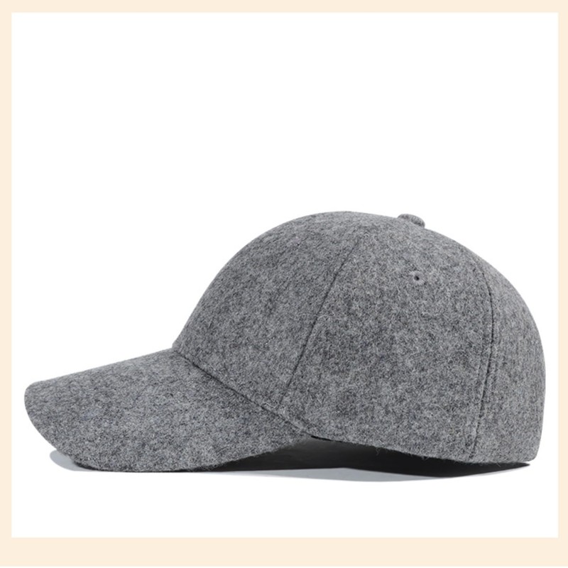 W&C Men's Cap, Large Size, Brim, Deep, Wool, Felt, Adjustable