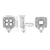 HMH Weldex WDWL-4S12DT60 (WDWL-4S12W60) LED Work Light Reversing Light 12