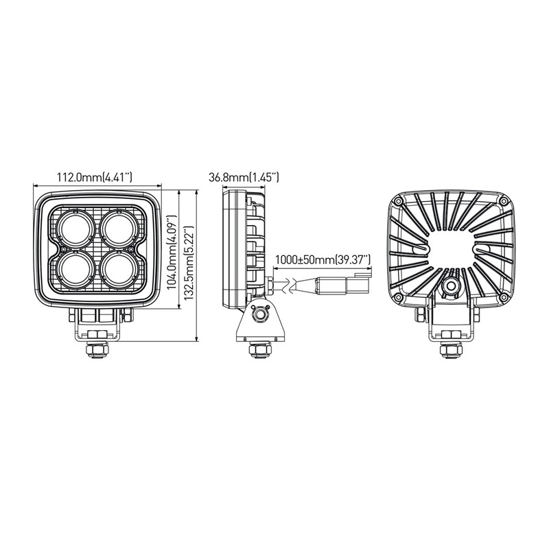 HMH Weldex WDWL-4S12DT60 (WDWL-4S12W60) LED Work Light Reversing Light 12