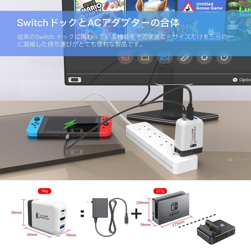 [Innovative Version with GaN / Compact Size] TreasLin CD0303-B-65W Multi-Function